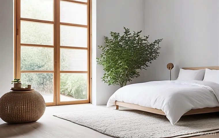 감각 디자인을 위한 기본 원칙과 기법 - **Prompt: A tranquil and inviting living room filled with sensory richness. A plush velvet sofa in a...